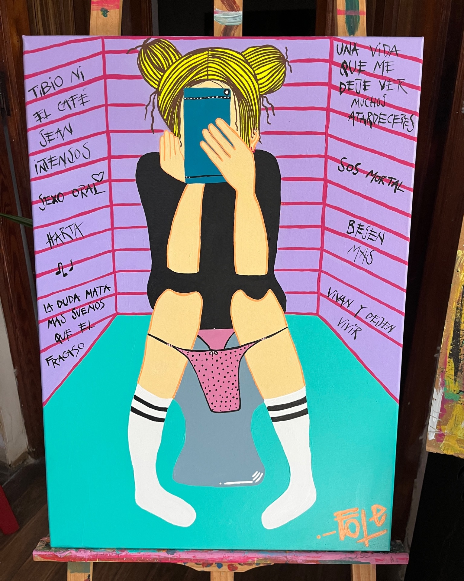 Acrílico Sobre Lienzo 70X50